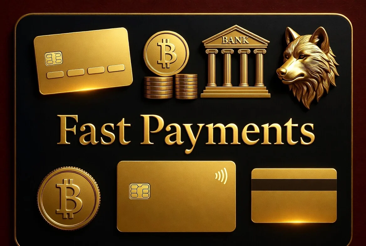Wolf Winner withdrawal options with PayID, Neosurf and crypto rails in AUD